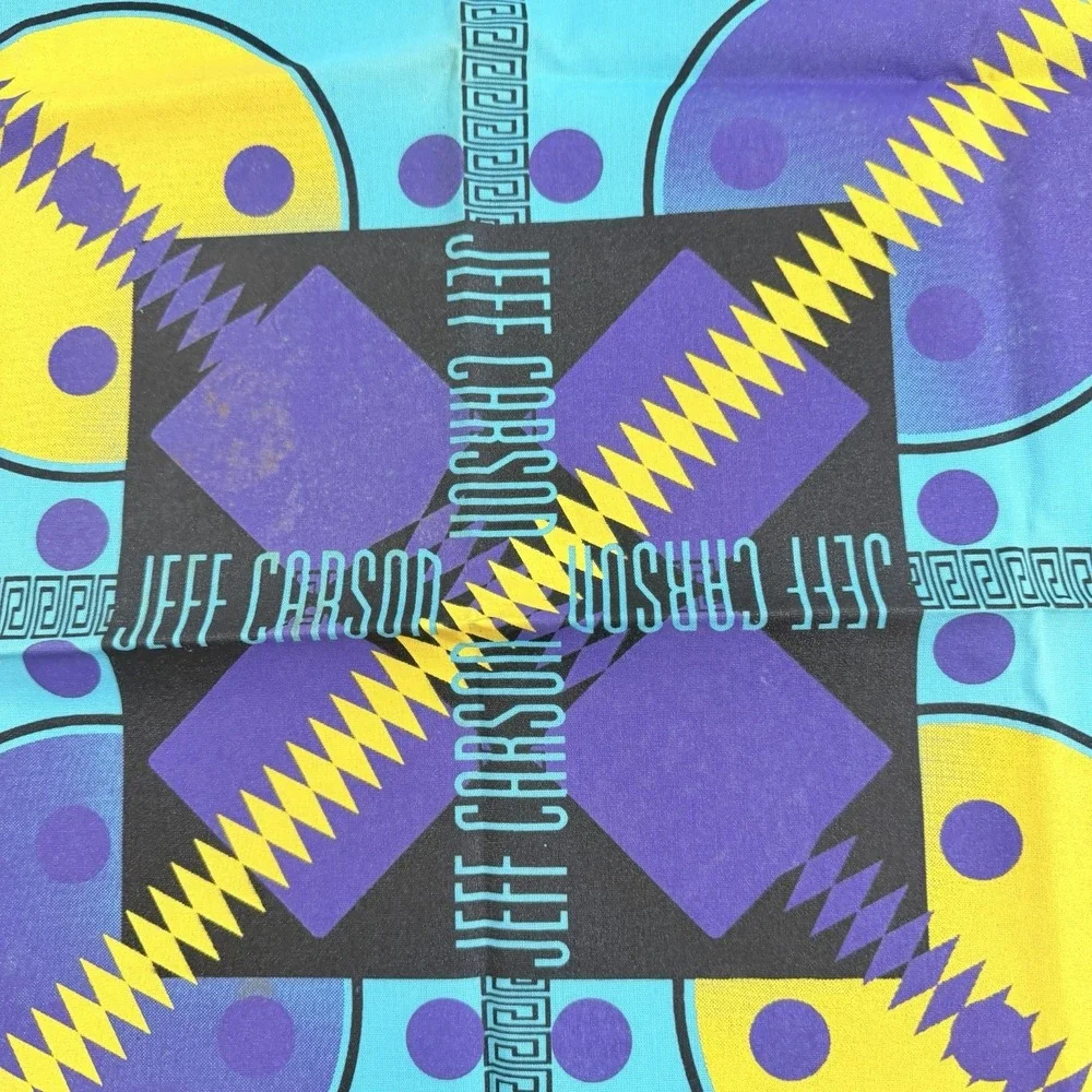 Vintage Jeff Carson Country Music Bandana Scarf Handkerchief 22